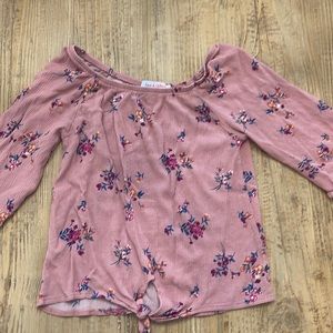 Love & Whimsy girls floral lightweight shirt